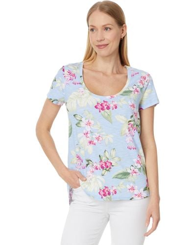 Tommy Bahama Ashby Isles Orchid Dreams S/s - White