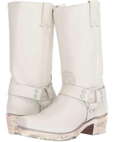 Frye Harness 12r Boot - White
