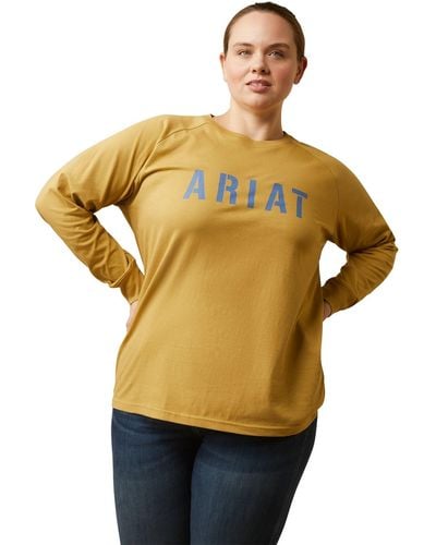 Ariat Rebar Cotton Strong Block T-shirt - Metallic