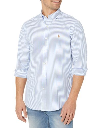 Polo Ralph Lauren Classic Fit Stretch Cotton Shirt - Blue