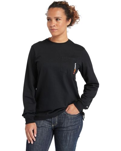 Timberland Fr Cotton Core Pocket T-shirt W/ Logo - Black