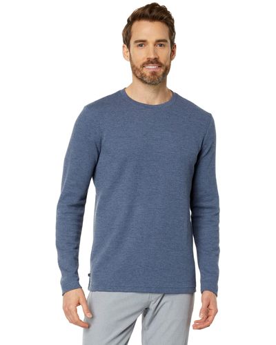 Haut à Col Henley Manches Longues Travis Mathew - Taille S Bordeaux - Maille Respirante, Occasion Très Bon état
