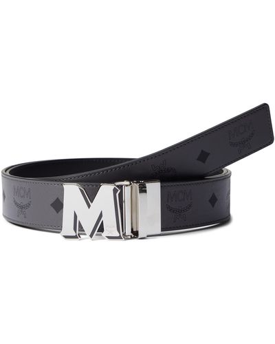 MCM Claus Reversible Belt - Gray