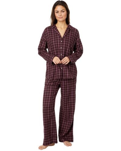 Madewell Plaid Flannel Pajama Set - Red