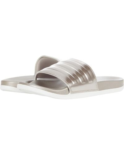 adidas Adilette Comfort Slides - Metallic