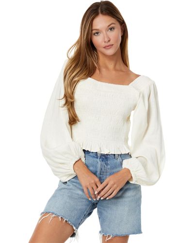 Rip Curl Talia Long Sleeve Top - White