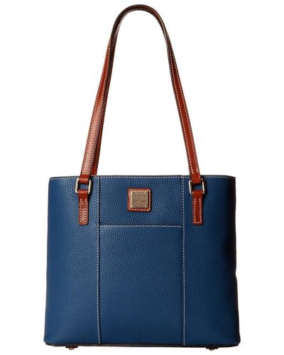 Dooney & Bourke Pebble Leather New Colors Small Lexington Shopper - Blue