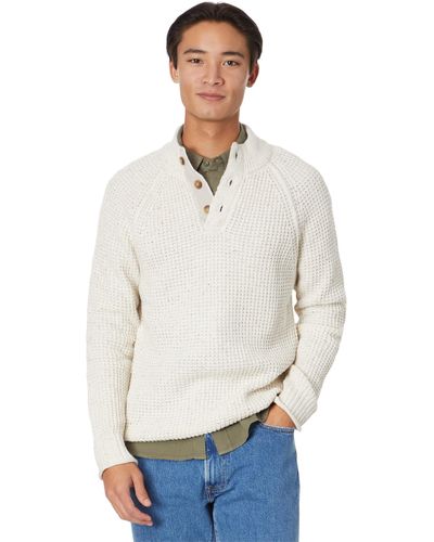 Lucky Brand Nep Mock Neck Sweater - White