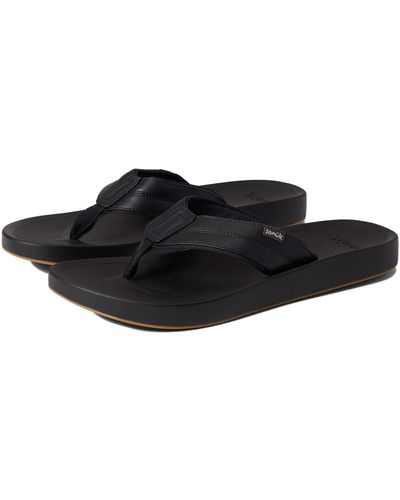 Sanuk Men's Ziggy Sandals - SLOCOG'S - Farah Sneakers met veters in wit -  Black