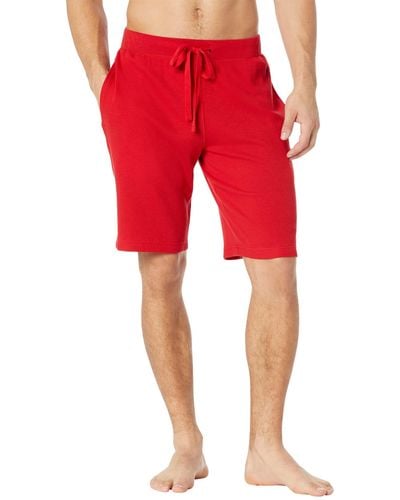 Polo Ralph Lauren Midweight Waffle Sleep Shorts - Red