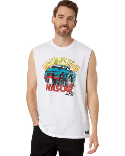 Hurley Nascar Only Rippin Muscle Tank - White