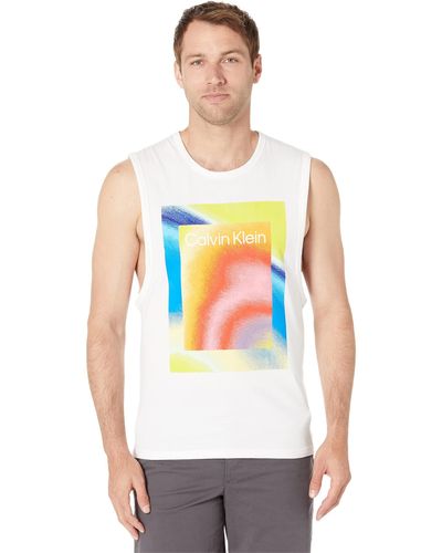 Calvin Klein Reimagined Heritage Pride Lounge Muscle Tank - White