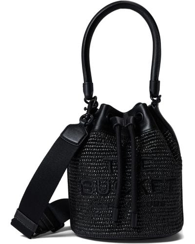 Marc Jacobs The Woven Dtm Bucket Bag - Black