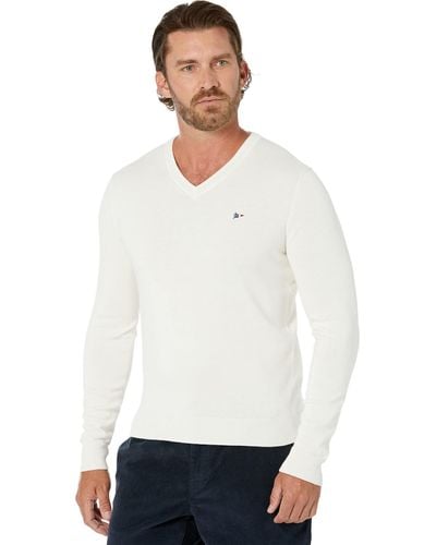 Façonnable Nacre V-neck Flag Organic Cotton Sweater 12GG - Green