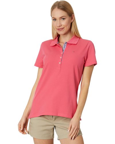Tommy Hilfiger Short Sleeve Solid Polo - Pink