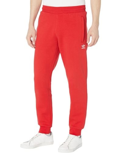 adidas Originals Trefoil Essentials Pants - Red