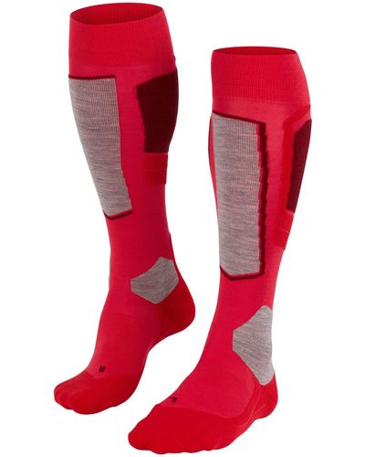 FALKE Sk4 Knee High Ski Socks - Pink