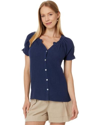 Tommy Bahama Coral Isle Short Sleeve Top - Blue