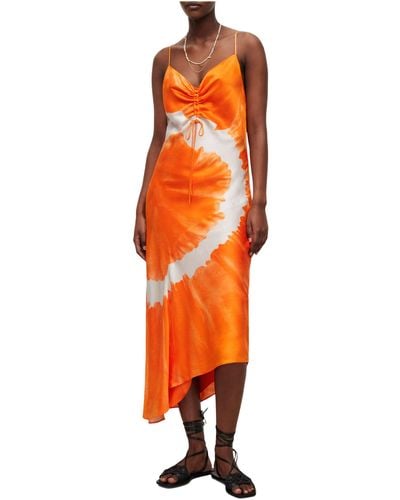 AllSaints Alexia Mariana Dress - Orange