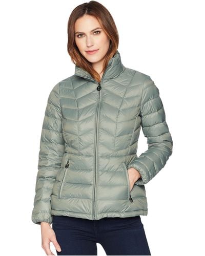 MICHAEL Michael Kors Short Quilted Packable Down - Green