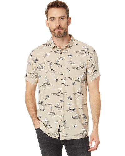 Rip Curl Party Pack Short Sleeve Woven - Natural