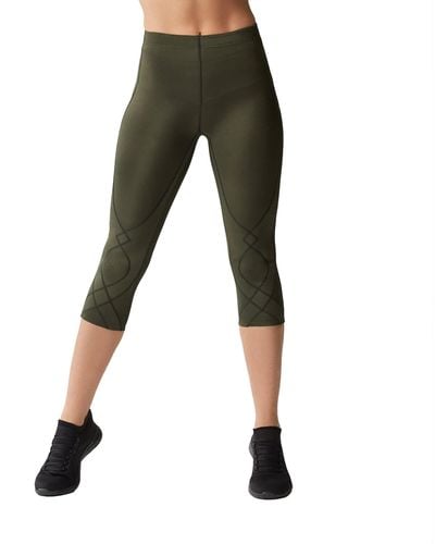 CW-X Stabilyx Joint Support 3/4 Compression Tights - Green