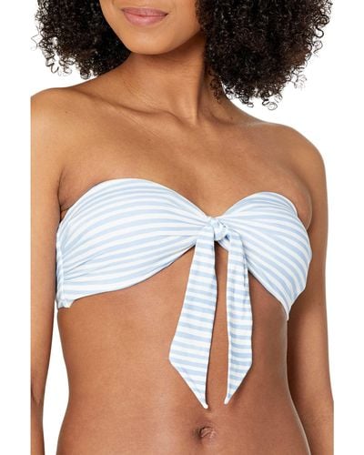 Seafolly Summer Crush Twist Tie Front Bandeau - White
