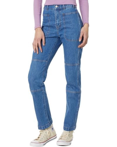Madewell The '90s Straight Cargo Jean In Fenwood Wash - Blue
