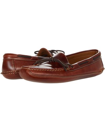 L.L. Bean Leather Double-sole Slipper Leather Lined - Brown
