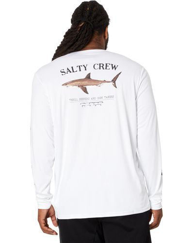Salty Crew Bruce Long Sleeve Sunshirt - White
