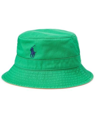 Polo Ralph Lauren Cotton Chino Bucket Hat - Green
