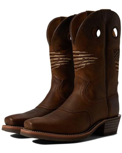 Ariat Roughstock Patriot Western Boot - Brown