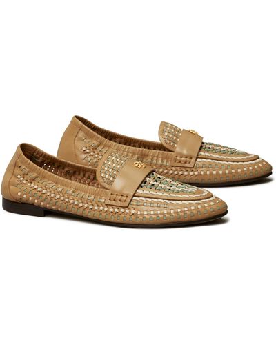 Tory Burch Woven Ballet Loafer - Brown