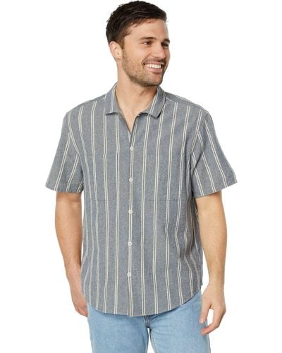 Madewell Short Sleeve Easy Shirt - Crinkle Cotton - Gray