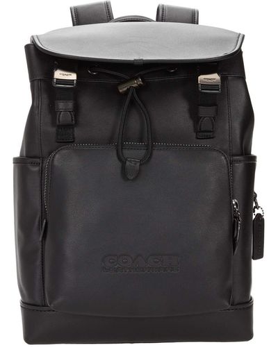 COACH League Flap Backpack - Black
