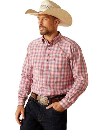 Ariat Pro Series Darvey Classic Fit Shirt - Red