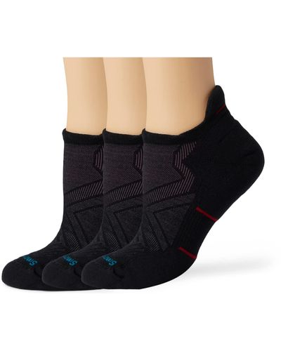Smartwool Run Targeted Cushion Low Ankle Socks 3-pack - Black