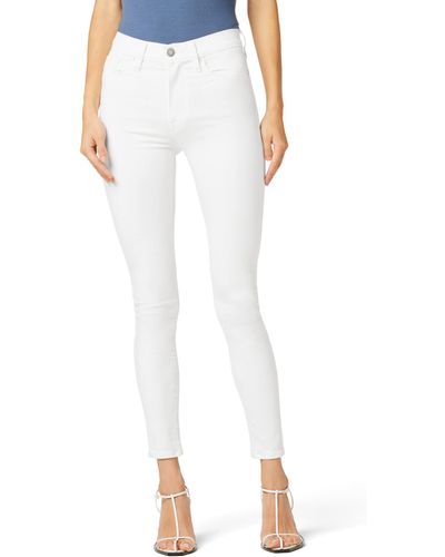 Hudson Jeans Barbara High-waist Super Skinny Ankle In White
