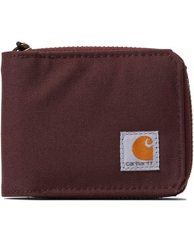 Carhartt Nylon Duck Zipper Wallet - Red