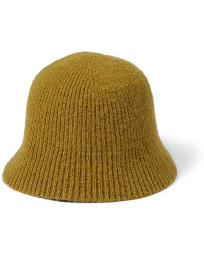 Madewell Fuzzy-knit Bucket Hat - Green
