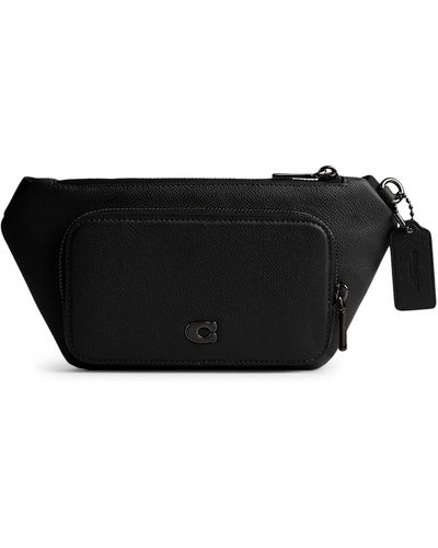 COACH Belt Bag In Crossgrain Leather - Black