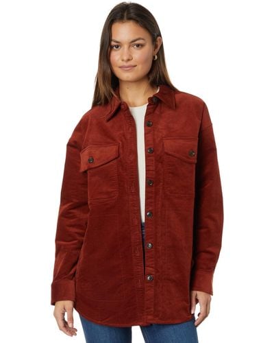 Madewell Corduroy Twill Oversized Shirt-jacket - Red