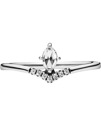 PANDORA Classic Wishbone Ring - Metallic