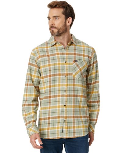 Rip Curl Checked In Flannel Shirt - Metallic