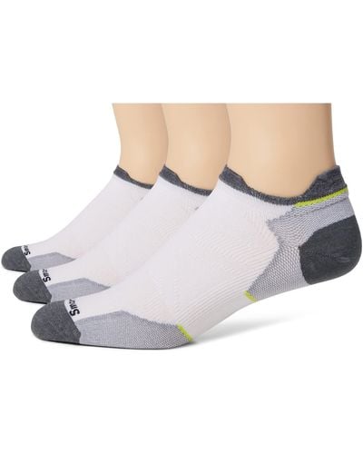 Smartwool Run Zero Cushion Low Ankle Socks 3-pack - White