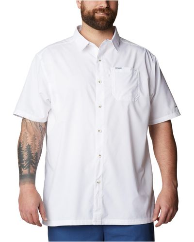 Columbia Big Tall Slack Tide Camp Shirt - White