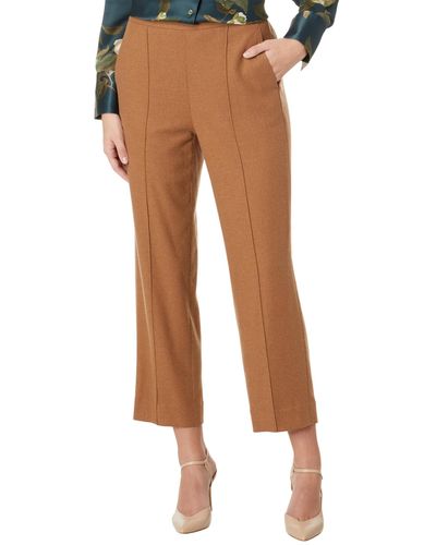Vince Brushed Wool Mid-rise Easy Pull-on Pants - Natural