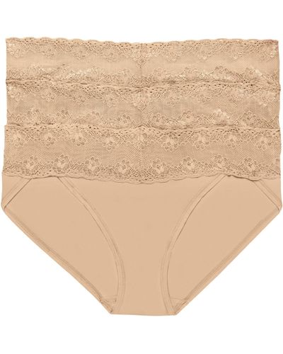 Natori Bliss Perfection V-kini 3-pack - Brown