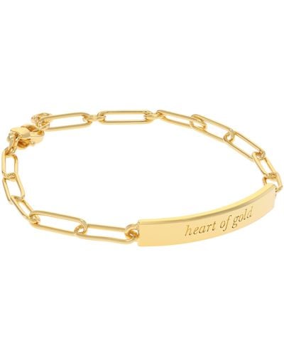 Kate Spade Idiom Bracelet Heart Of Gold Idiom Bracelet - Metallic