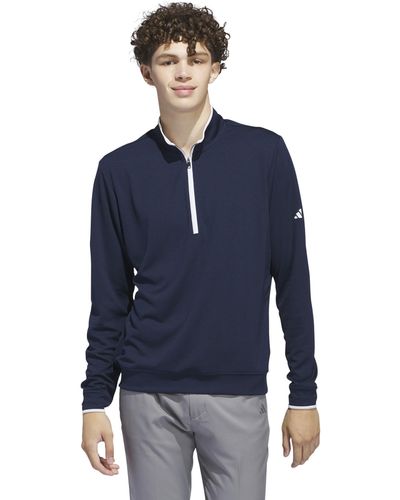 adidas Originals Core Lightweight 1/2 Zip Pullover - Blue